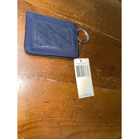 Vera Bradley ~ “Classic Navy" ~ Campus Double ID Case ~ NWT - Picture 2 of 5